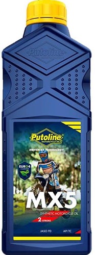 Mengolie Putoline 2T Synth MX-5 - 1 Liter Fles 70272