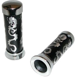 Handvat Set Dragon Zwart / Aluminium Power1