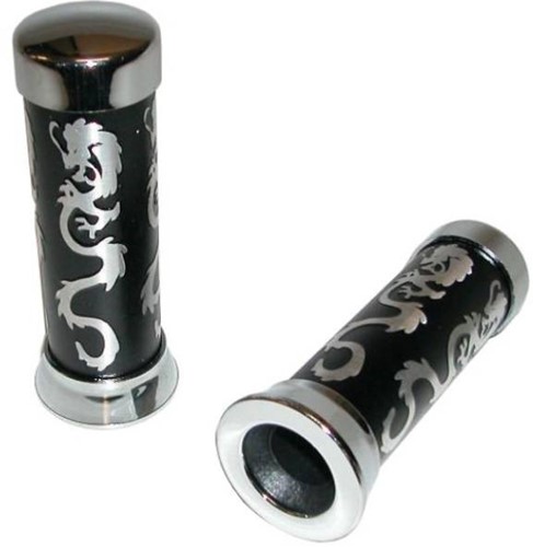 Handvat Set Dragon Zwart / Aluminium Power1
