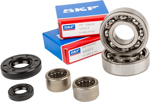 Lagerset Motorblok Stage6 Aprilia RS 50 / Aprilia RS4 / Aprilia SX 50 / Derbi GPR 50 / Derbi Senda /Gilera GSM 50 / Gilera SMT 50 / Gilera Zulu