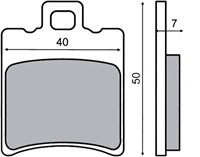 Remblokset DMP voor Piaggio / Gilera / Yamaha / Peugeot / Beta / Aprillia / CPI -2