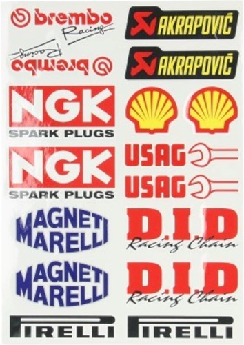 Stickerset Sponsor Brembo / NGK / Akrapovic / Ohlins / Pirelli