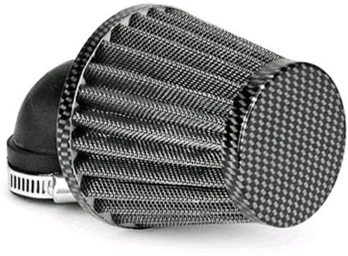 Powerfilter TNT K&N Blauw Carbon Schuin 90° Ø28-35 PHBG / PHVA / PHBN