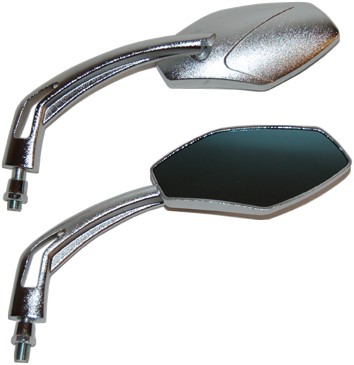 Spiegelset Koso Scooters Chroom Op=Op