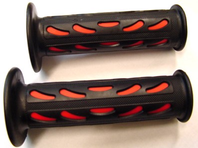 handvat set zwart / rood - druppel