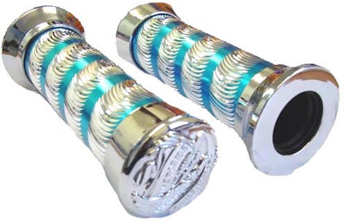 handvatset dmp chroom/blauw