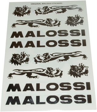 stickerset sponsor malossi kleur grijs/chroom