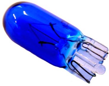 Stadslicht Lamp Blauw (Wedge T10) 12volt 5watt 1pcs