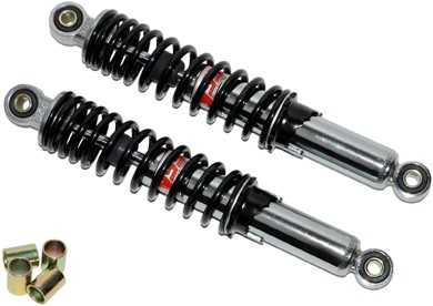 Schokbreker set YSS Hydraulisch Puch Maxi / Tomos A3 320mm Chroom / Zwart