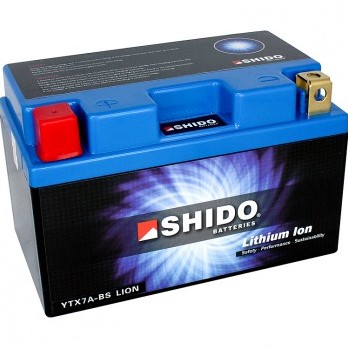 Accu Shido YTX7A-BS 12volt 6Ah 150 x 87 x 93mm lithium ion LiFePo4