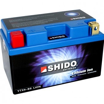 Accu Shido YTX9L-BS 12volt 8Ah 150 x 87 x 105mm lithium ion LiFePo4