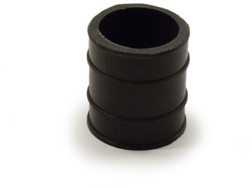 rubber uitlaatdemper kort 30mm zwart universeel