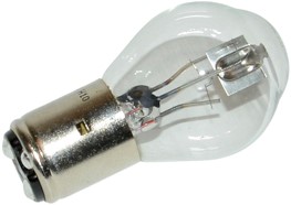 lamp 6 volt BA20D 15watt universeel p.stuk
