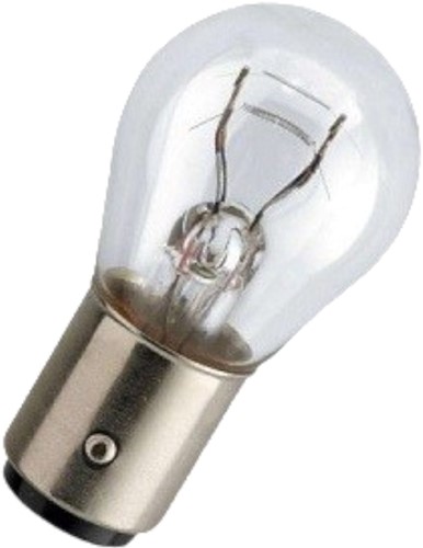 lamp 12 volt 21 / 5 watt wit achterlicht universeel scooter
