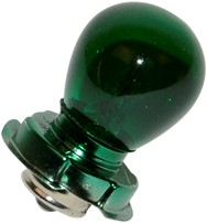 lamp 12Volt 15W + kraag P26S universeel kleur groen