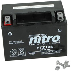 Accu Nitro YTZ14-S 12volt 11.2Ah 150 x 87 x 110mm GEL