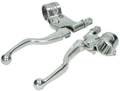 Remgreep Set Puch Maxi / Honda Camino / Peugeot 103 / Peugeot 104 / Universeel Bromfiets Aluminium Kort model