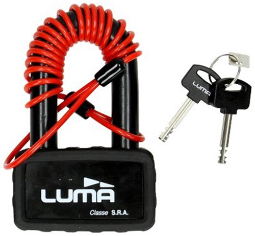 Schijfremslot LUMA Art 4 Sterren Pen Dikte 18mm + Kabel