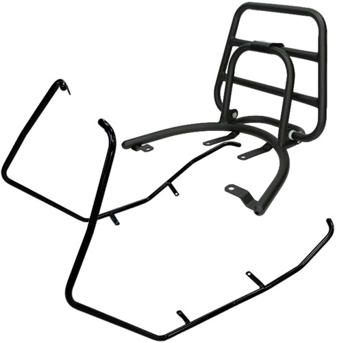Package Deal Python Valbeugelset + Achterdrager Piaggio Zip 2000 [Mat Zwart]
