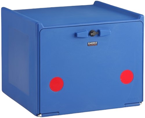 Pizza bezorgkoffer Blauw 90Ltr Dubbel Geisoleerd 560X520X440MM