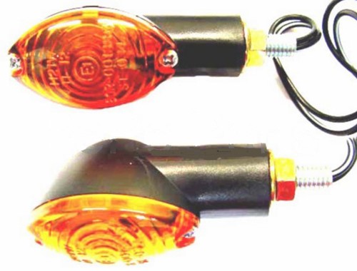 Knipperlicht Set (Zwart) Derbi Senda / Derbi Gpr 50 / Aprilia RS 50 / Aprilia SX 50 / Universeel Scooter / Bromfiets / Motorfiets