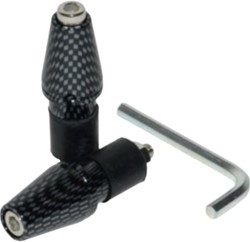 Stuurbalansgewicht Ovaal Scooter Carbon