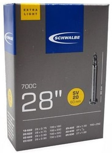 Fiets Binnenband Schwalbe Extra Light SV20 28" / 18/25-622/630 - 60mm Fransventiel