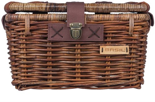 Rotan fietsmand Basil Denton Medium 39 x 27 x 25cm Nature Bruin-2