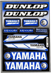 Sticker Set Sponsor Yamaha / Dunlop - Blauw - 11 Delig