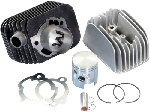 Cilinder Polini + Kop 60cc Vespa Ciao 43mm Pen 10mm 140.0065/10R