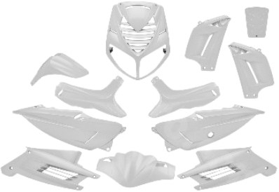 Kappenset voor Peugeot Speedfight 2 - Wit - 13 delig