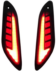 Knipperlichtset Tube Led Vespa Sprint en Primavera met Remlicht Donker Smoke Achterzijde Dagrijverlichting