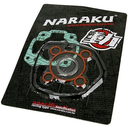 Pakking Set Cilinder Naraku 50cc / 70cc Yamaha Aerox / Rally L.C / Aprillia Sr2000 / Sr L.C / Ycon L.C / Yamaha Jog L.C / Beta Ark l.c / Malaguti F12 L.C / F12R L.C / F15 L.C / CPI GTR / Minarelli Hor
