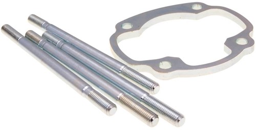 Ophoogplaat Polini + tapeinden [5mm] Voetpakking Yamaha Aerox / Aprillia Rally / Beta Ark / Beta Ycon / Aprillia SR 50 2000 / Yamaha Jog / Yamaha Neos / Malaguti F12 170.1001