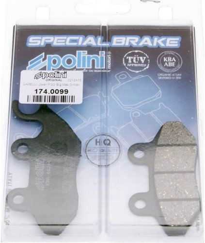 Remblokset Polini voor SYM / Peugeot / PGO 174.0099