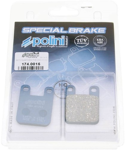 Remblokset Polini voor AJP Peugeot / Derbi / Aprilia / Beta / CPI 174.0015