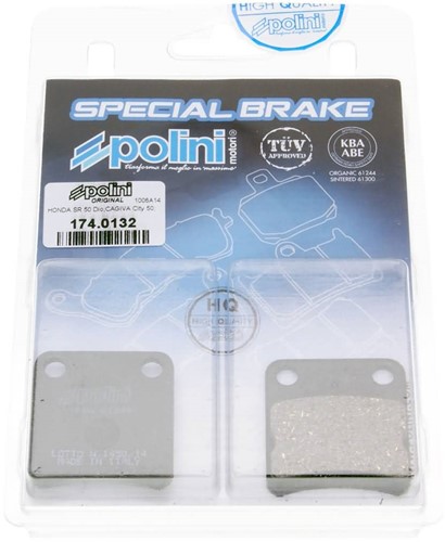 Remblokset Polini voor Honda / SYM / Peugeot / Yamaha / Baotian 174.0132