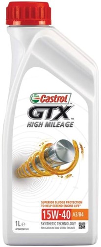Motorolie Castrol GTX High Milea 15W-40  A3/B4 Full Synthetic (1L)