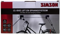 Simson (E)-bike fietslift en ophangsysteemSimson (E)-bike fietslift en ophangsysteem
