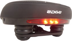 Edge Fiets zadel Veneto Incl. Oppakbeugel En Achterlicht Zwart