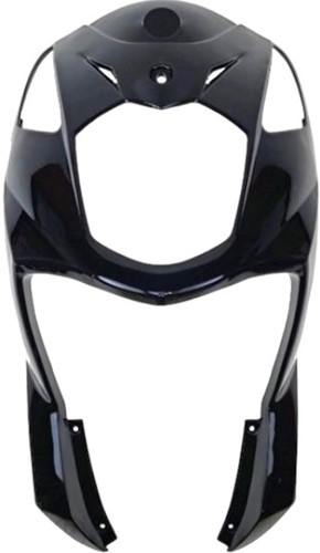 Voorscherm voor Sym Orbit 2 50 4T / Sym Xpro 50 4T - 2018 T/m 2020 - Glans Zwart - Replica - 64301-ABF-000-KG