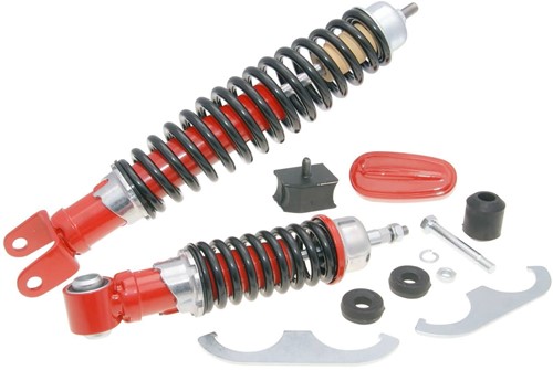 schokbreker set vespa primavera (1965) 50 / 90 / 125 cc rood cif 10705-kt