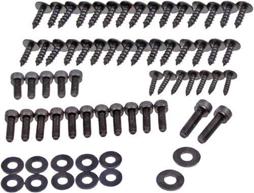 Parker Bout Set Beplating Yamaha Aerox T/m 2012 / MBK Nitro Zwart