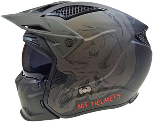 Helm MT Helmets Streetfighter Darkness Zwart/Grijs - 55-56cm - Maat S