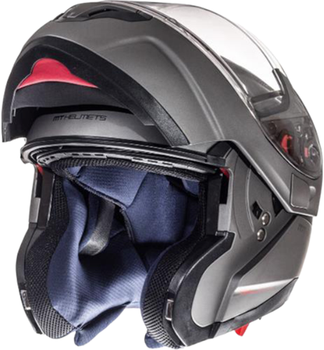 Systeemhelm MT Helmets  Atom SV Mat Titanium 55-56cm - Maat S