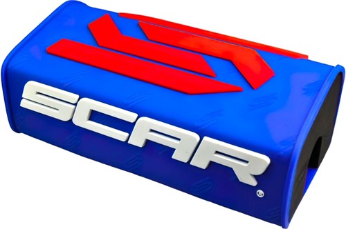 Stuurpad SCAR 3D Fluor Blauw - Voor 22/28mm sturen - Zonder Middenbeugel