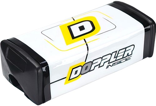 Stuurpad Doppler Fatbar Wit / Geel - Voor 28mm sturen - Zonder Middenbeugel
