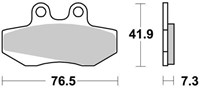 Remblokset SBS voor Yamaha / Motorhispania / Rieju / Gilera / Sherco 148HF-2