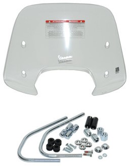 Windscherm Vespa Primavera + Montageset Laag Helder 33cm Origineel 1b000811
