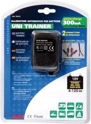 Acculader (12volt 300ma) Druppellader Universeel Lampa-2